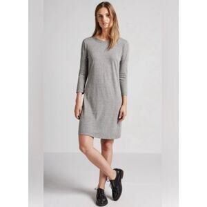 NWT Current Elliott 3/4 Sleeve T-Shirt Dress Women's 8/10 Heather Gray Neutral